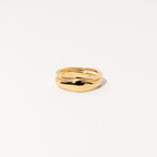 Set of 2: Duo Form Rings by Caitlyn Minimalist • Minimalist Style Stacking Rings in Gold • Perfect Additions to your Minimalist Look • RR026