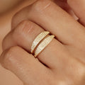 Pave Signet Ring by Caitlyn Minimalist • Skinny Pave Ring • Stacking Ring • A Must Have • Diamond Signet Ring • RR034