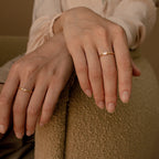 Dainty Baguette Diamond Ring • Gold Wedding Band • Minimalist Eternity Ring • Perfect Stacking Rings • Anniversary Gifts for Women • RR038