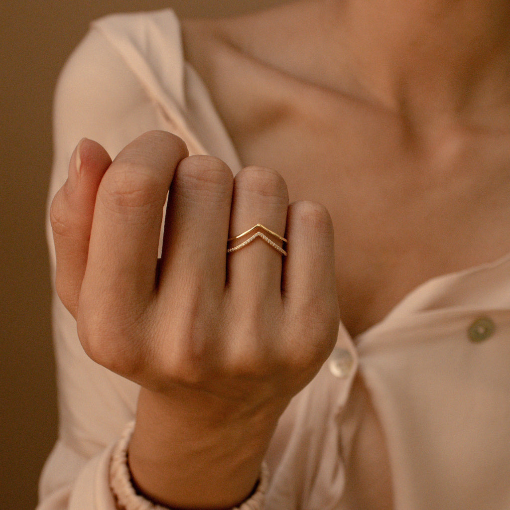 Curve Ring Set of 2