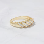 Twist Baguette Stacking Ring
