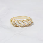 Twist Baguette Stacking Ring