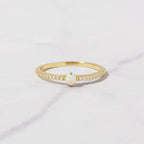Dainty Opal Solitaire Ring