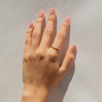 Baguette Diamond Ring by Caitlyn Minimalist • Dainty Gold Stacking Ring Band • Minimalist Engagement Ring • Romantic Gifts • RR066