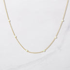 Dainty White Opal Necklace