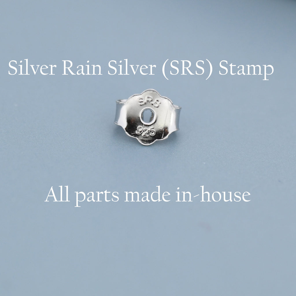 Sterling Silver Tiny Flower Wreath Stud Earrings