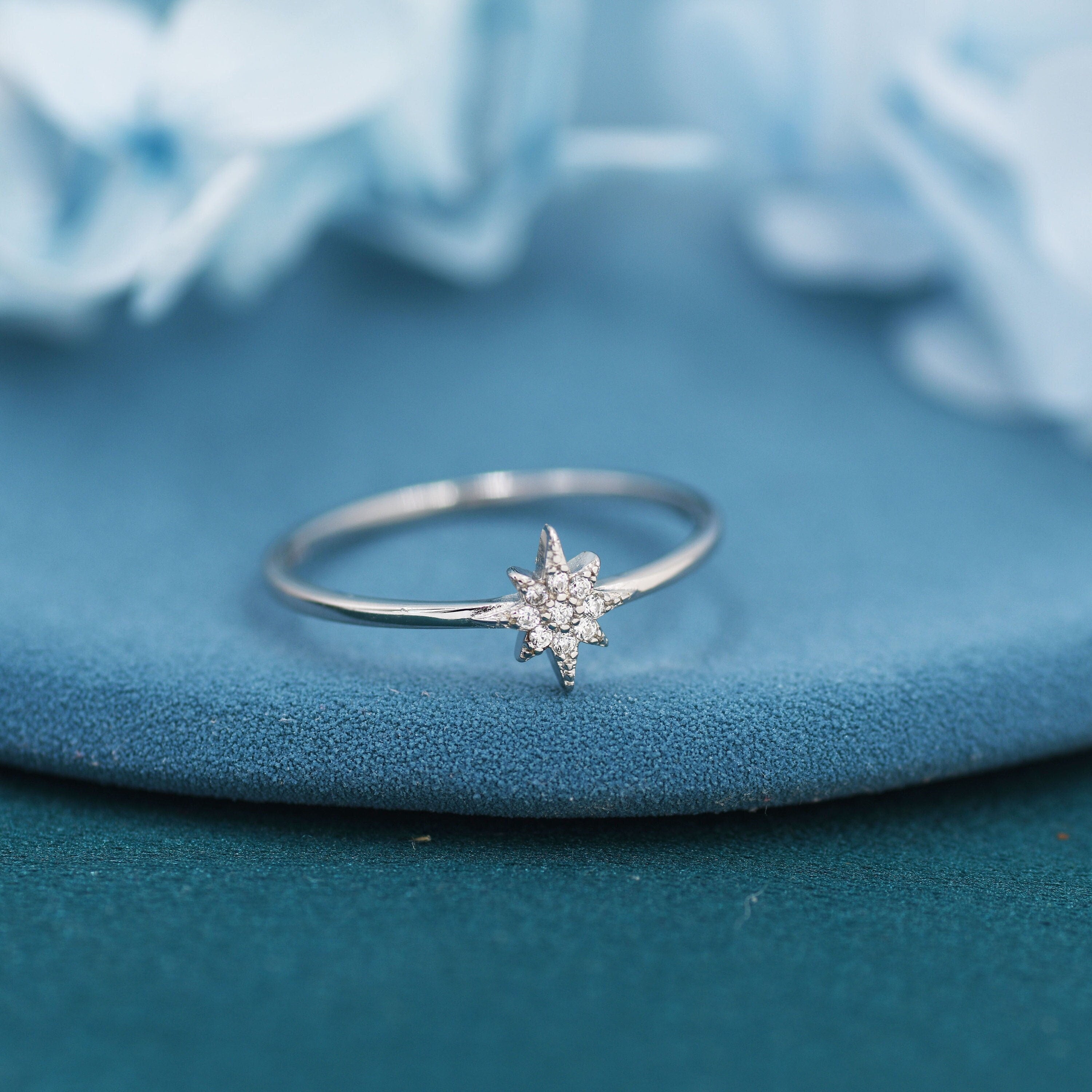 Sterling Silver Starburst Ring