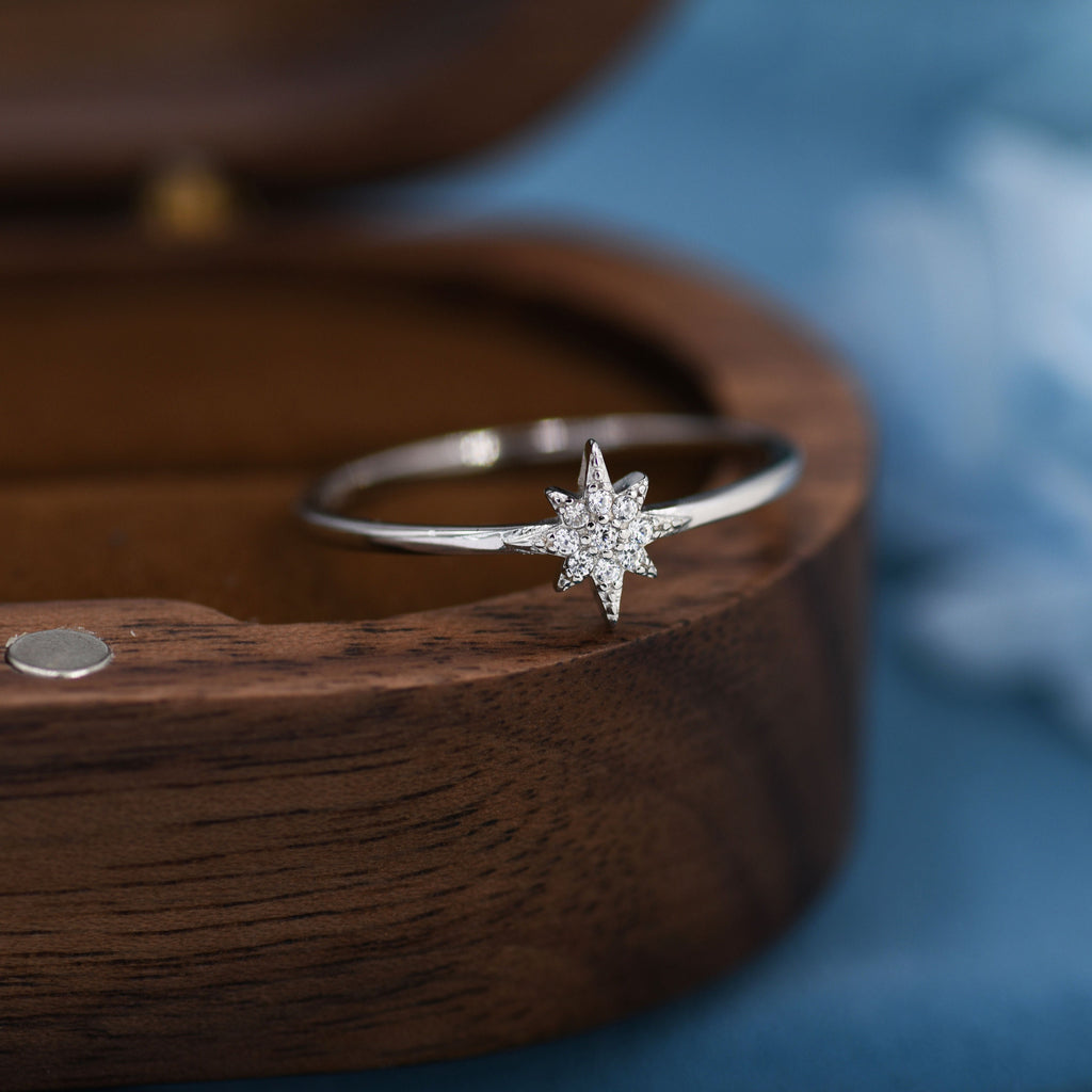Sterling Silver Starburst Ring
