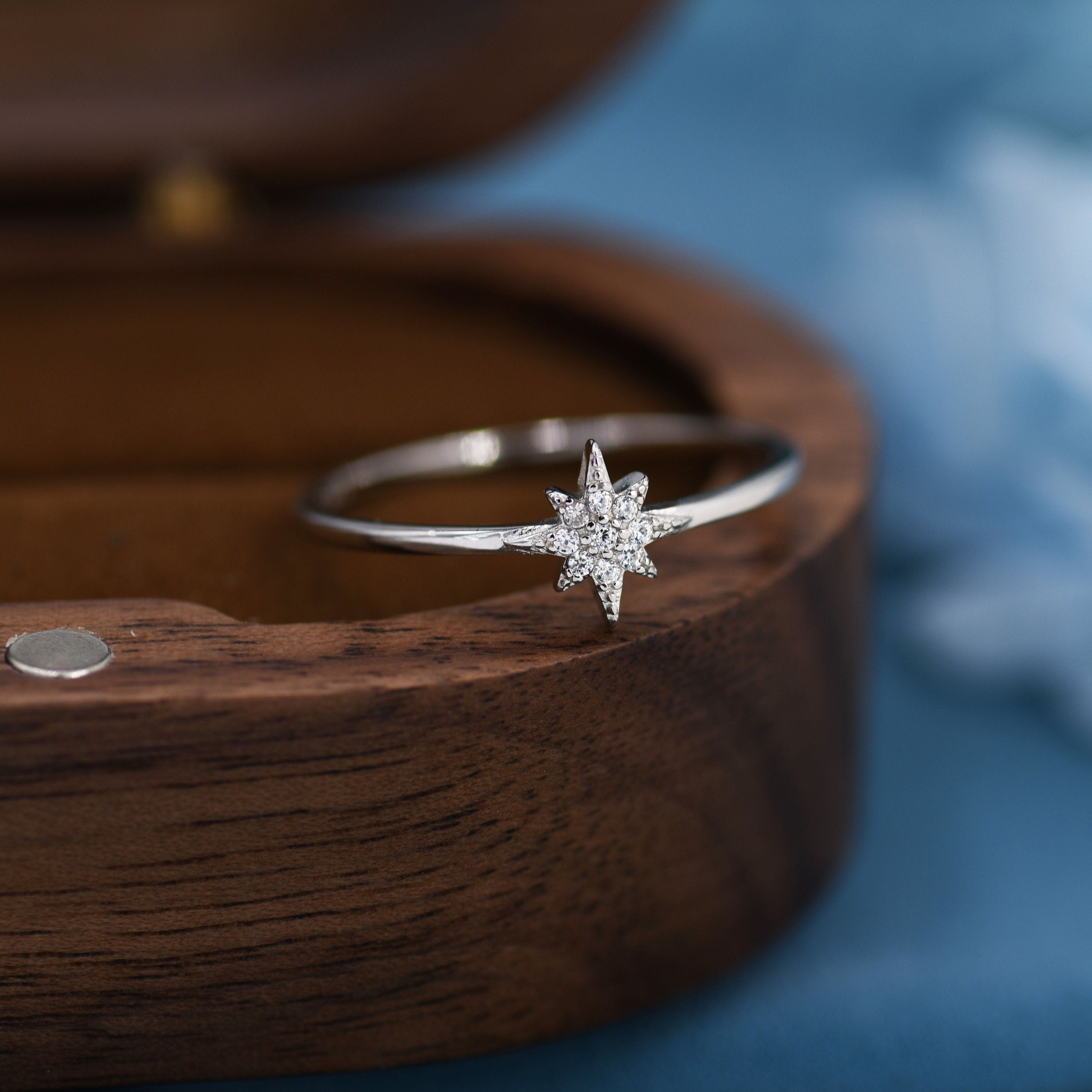 Sterling Silver Starburst Ring
