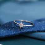 Sterling Silver Starburst Ring