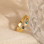 Mothers Birthstone Stacking Ring