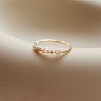 Delicate Opal Ring by Caitlyn Minimalist • Diamond Opal Marquise Ring • Dainty Gold Celestial Jewelry • Promise Ring • Gift for Her • RR072