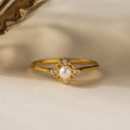 Vintage Pearl & Diamond Ring