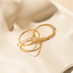 Dainty Diamond Ring Set by Caitlyn Minimalist • Set of 3 Dainty Gemstone Stacking Rings • Bridal Jewelry • Birthday Gift for Her • RR109