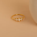Marquise Opal Ring Gold