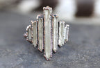 Raw Crystal Ring Alternative Engagement Ring Crystal Point Ring Raw Crystals and Stones Raw Crystal Jewelry