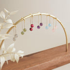 Birthstone Crystal Drop Earrings