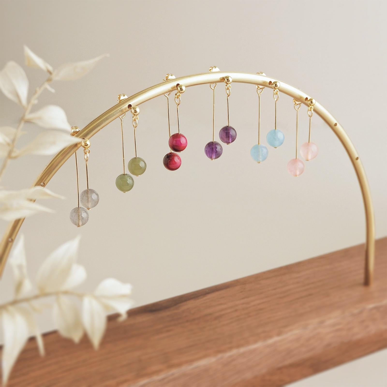 Birthstone Crystal Drop Earrings