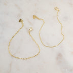 Delicate Bracelets Set Gold Silver
