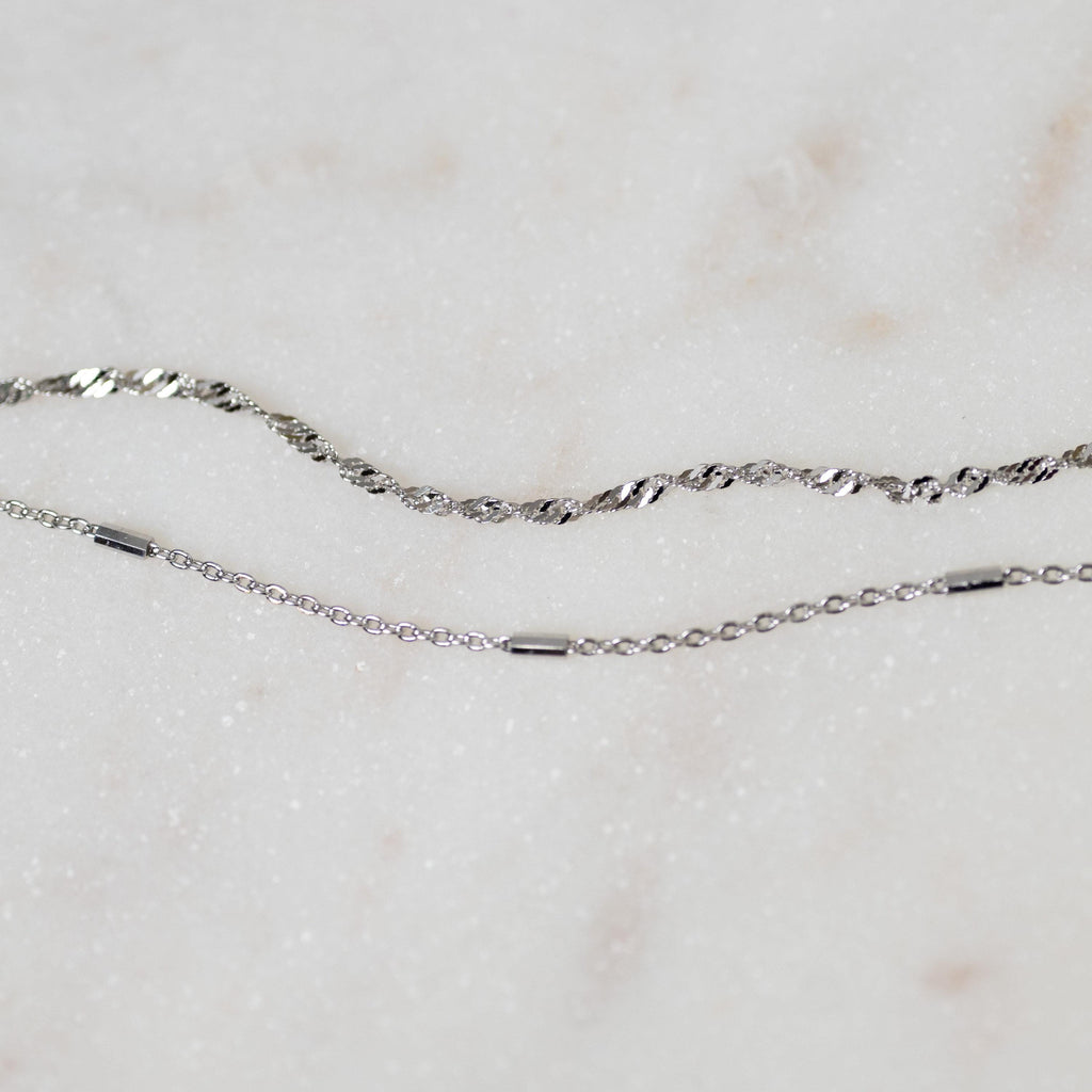 Delicate Bracelets Set Gold Silver