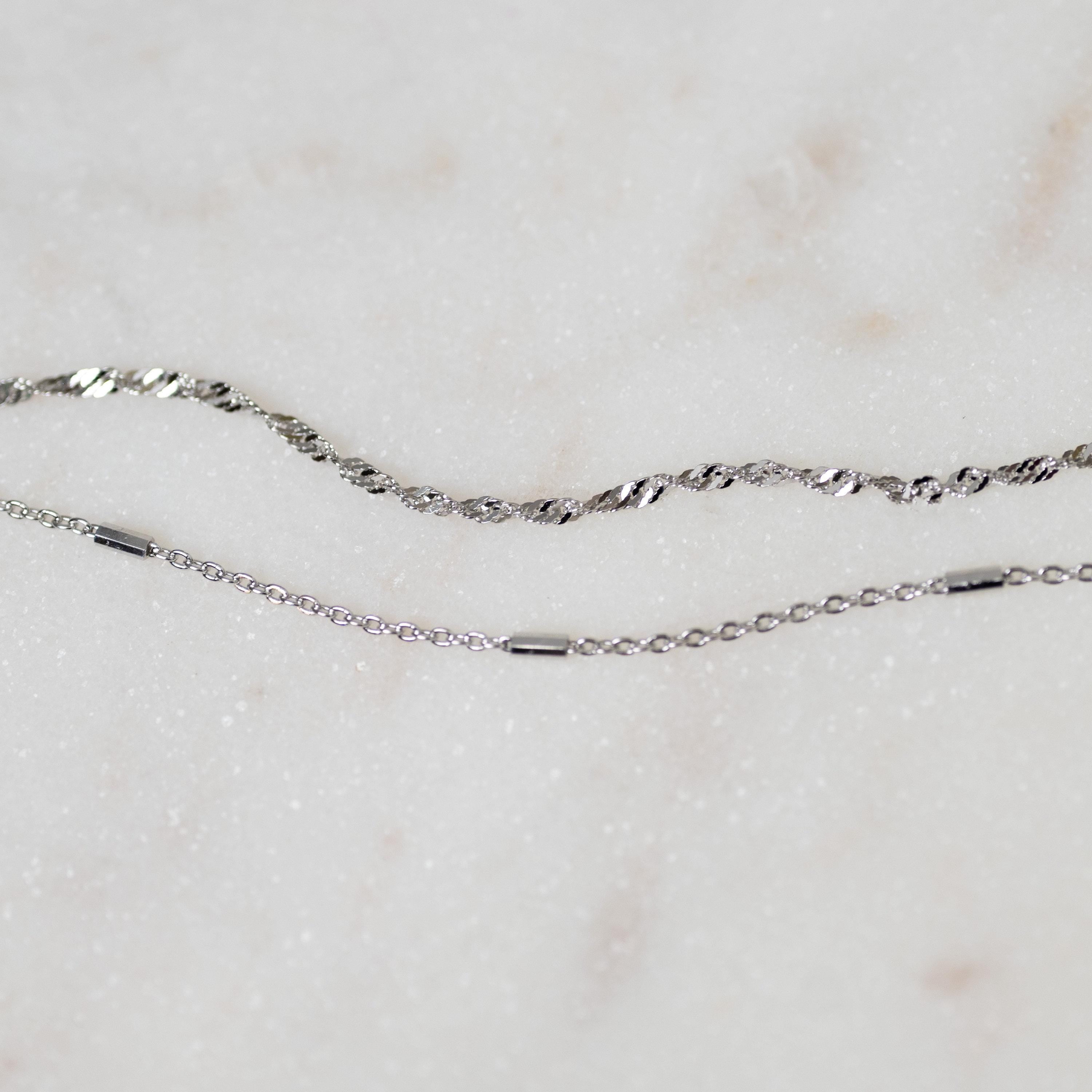Delicate Bracelets Set Gold Silver