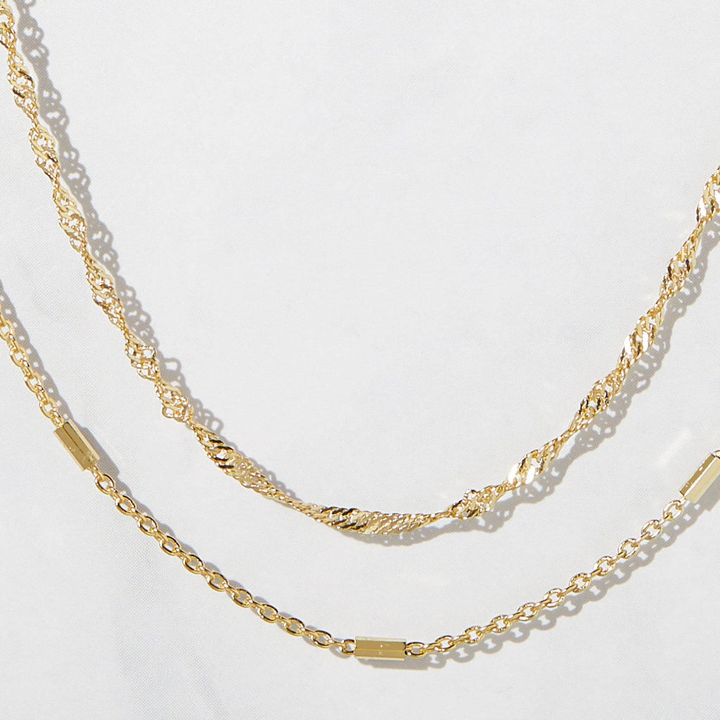 Delicate Bracelets Set Gold Silver