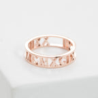 Custom Roman Numerals Ring • Wedding Gift • Anniversary Gift • Date Ring • Personalize Numeral Jewelry • Stackable Engagement Ring • RM03F30