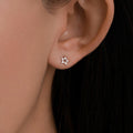 Very Tiny Sterling Silver Tiny Little Open Star Cutout Stud Earrings, Silver, Gold or Rose Gold, Cute and Fun Jewellery