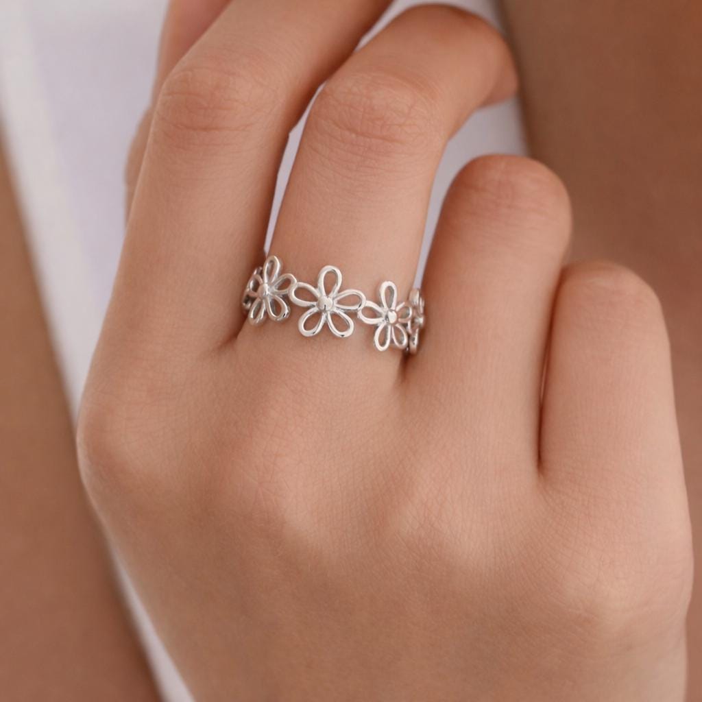 Forget-Me-Not Infinity Ring