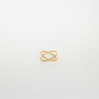 Pave Criss Cross Diamond Ring