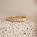 Minimalist Diamond Band Ring