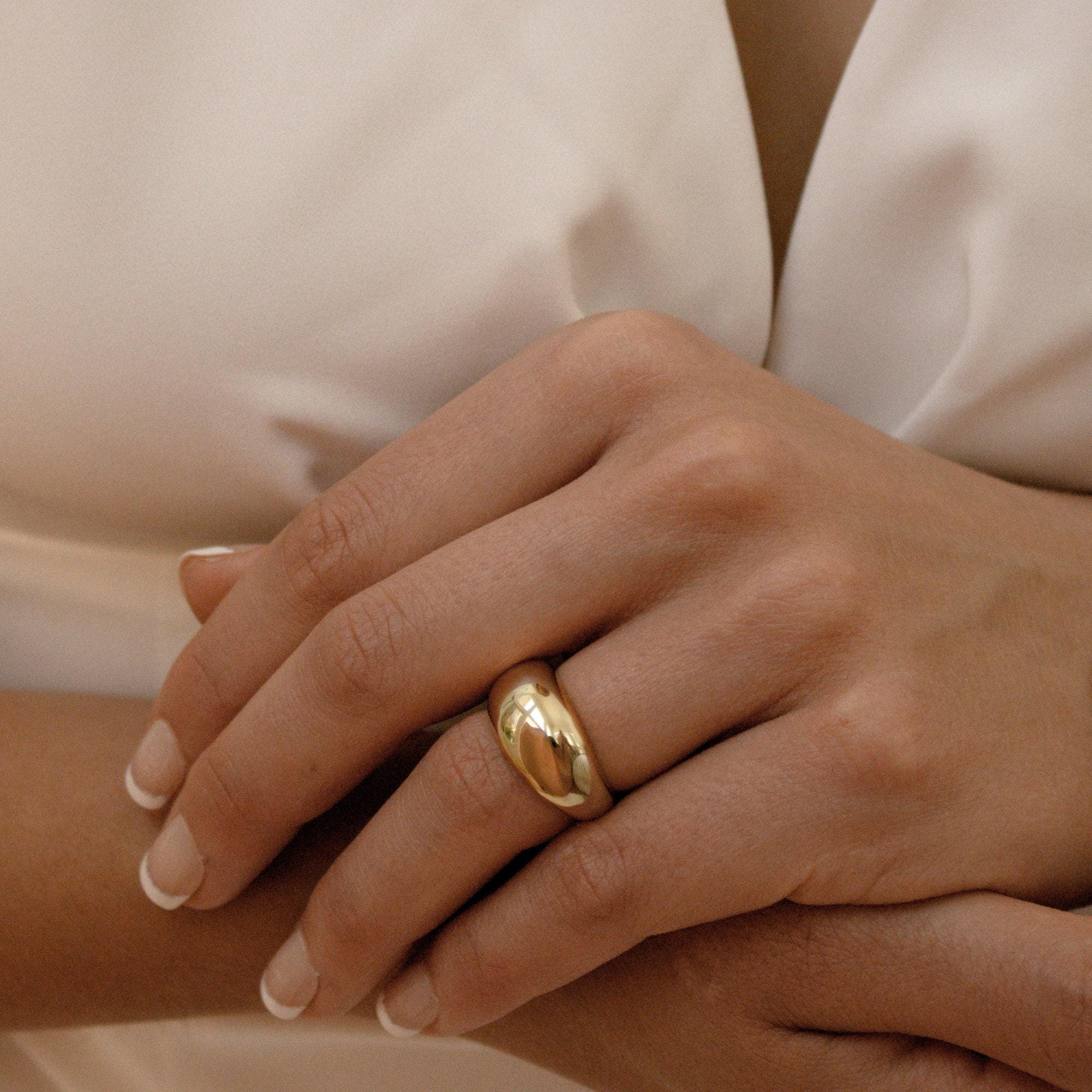 Gold Dome Statement Ring