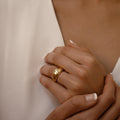Gold Dome Statement Ring
