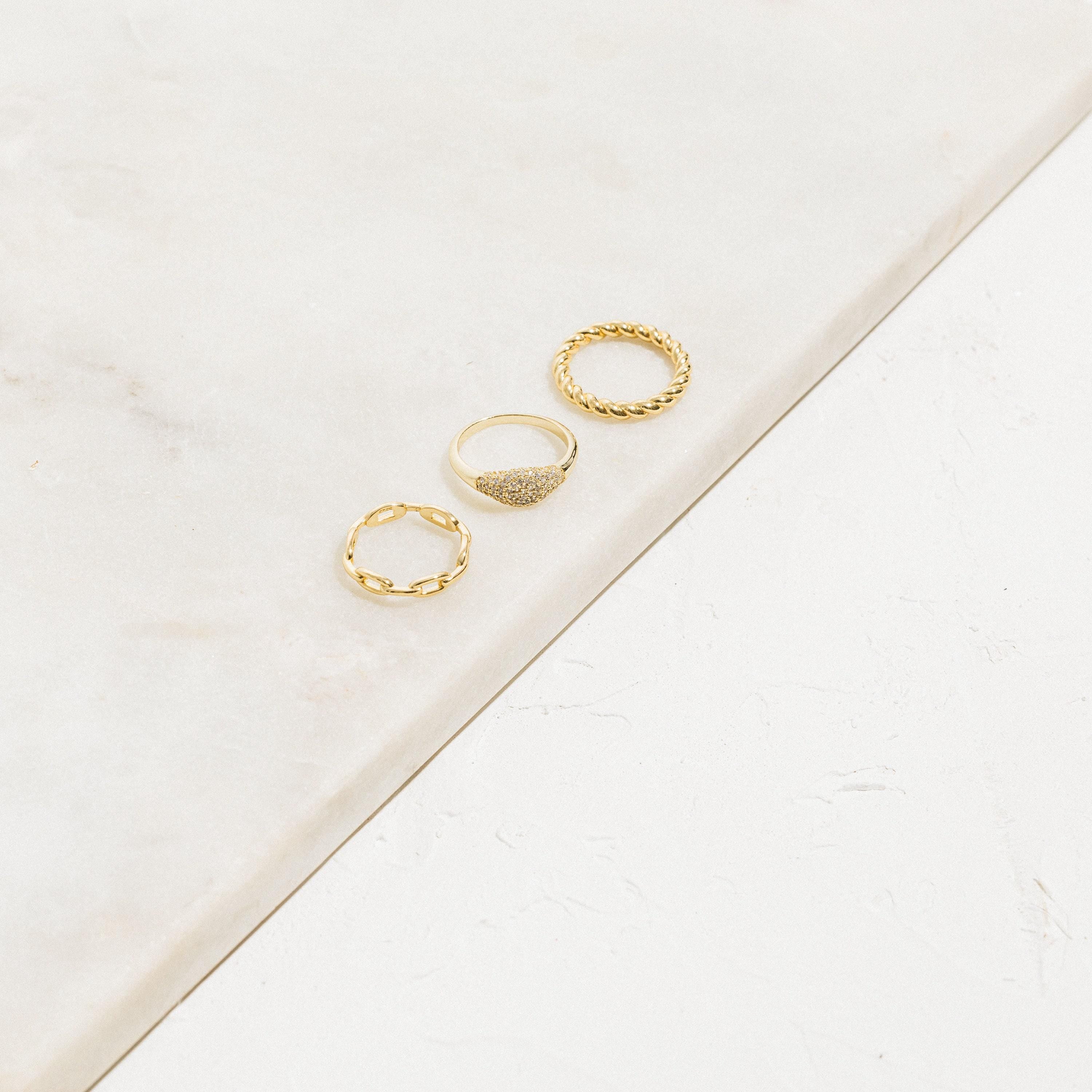 Pave Signet Ring by Caitlyn Minimalist • Diamond Signet Ring • Pinky Ring • A Must Have • Gift for Her • RR009