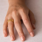 Diamond Twist Ring Gold