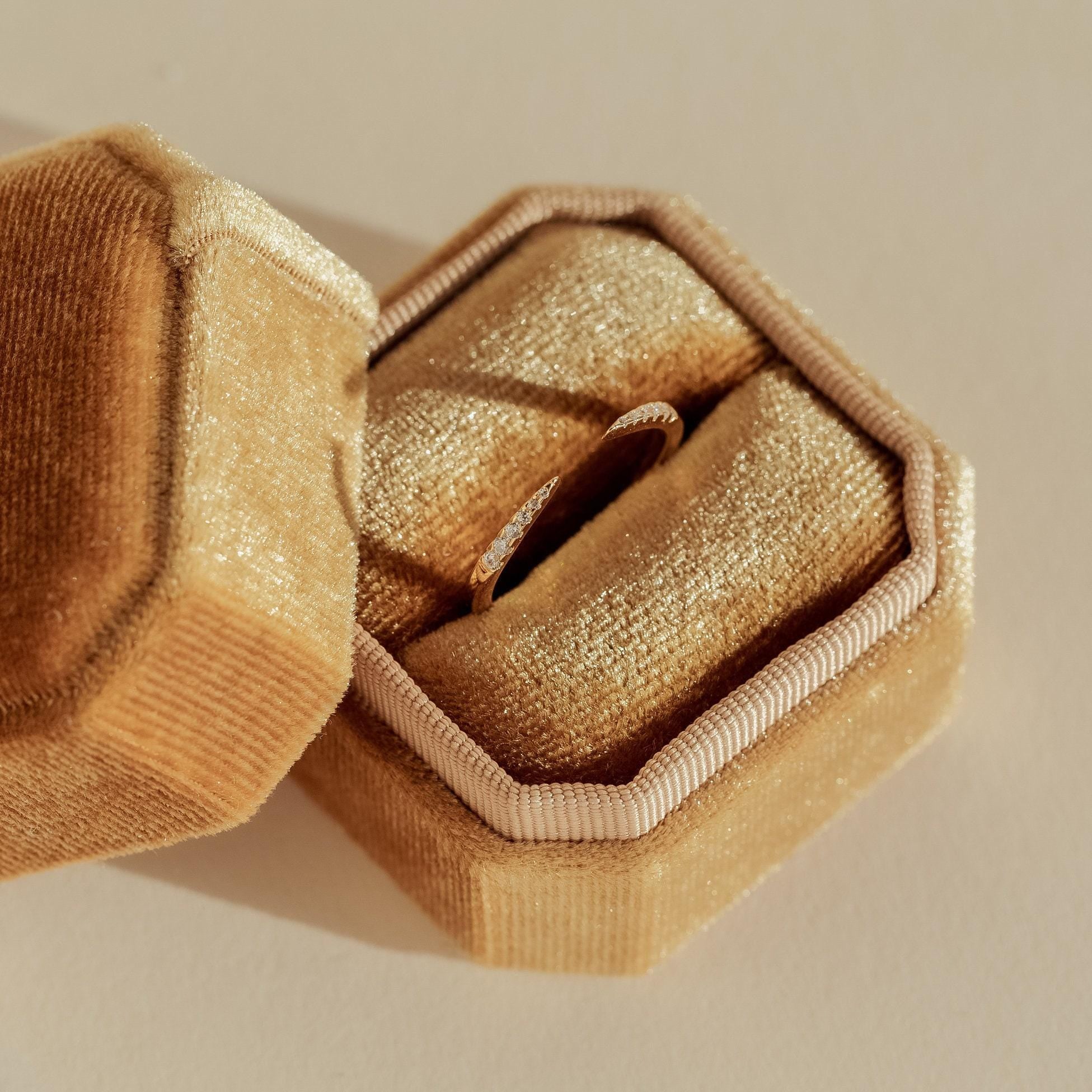 Pavé Minimalist Open Ring