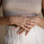 Minimalist Diamond Band Ring