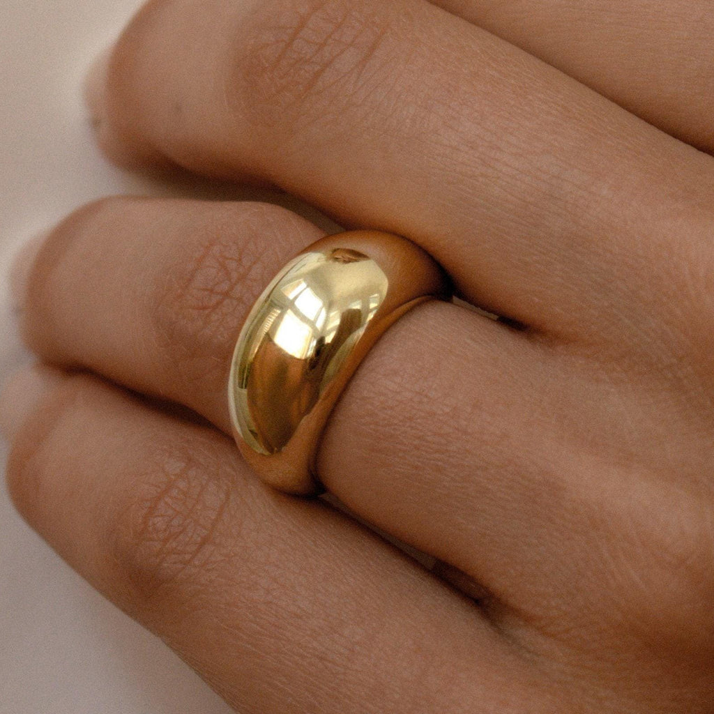 Gold Dome Statement Ring