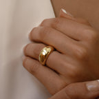 Gold Dome Statement Ring
