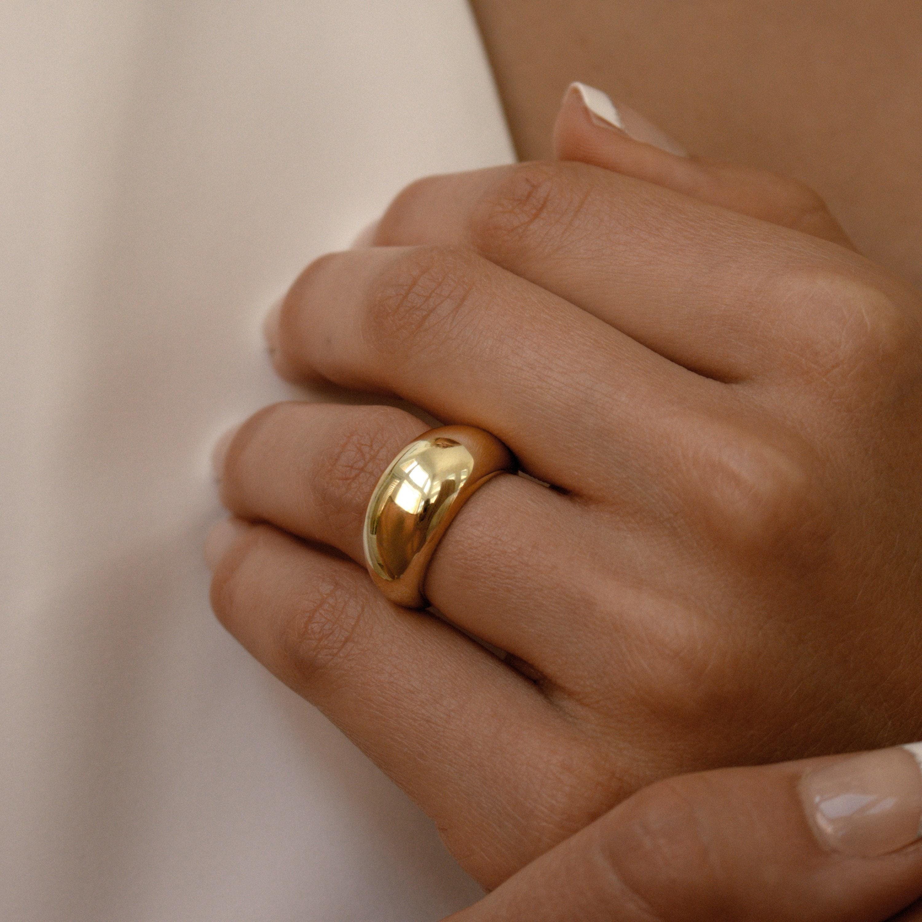 Gold Dome Statement Ring