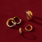 Set of 2: Duo Form Rings by Caitlyn Minimalist • Minimalist Style Stacking Rings in Gold • Perfect Additions to your Minimalist Look • RR026