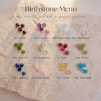 Birthstone Crystal Drop Earrings