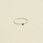 Twisted Birthstone Ring