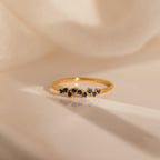 Tiny Birthstone Cluster Ring by Caitlyn Minimalist • Best Friend Gift for Her • Custom Gemstone Ring Dainty • Minimalist Jewelry • RM112