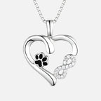 Paw And Heart Necklace With Infinity Charm